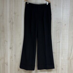 Banana Republic Womens Pants Black Size 6 Stretch Martin Fit Career Wool Blend